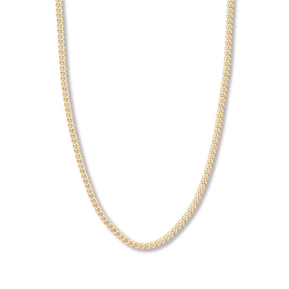 30\" Curb Chain 14K Yellow Gold Appx. 4.95mm 4nK4CW5T