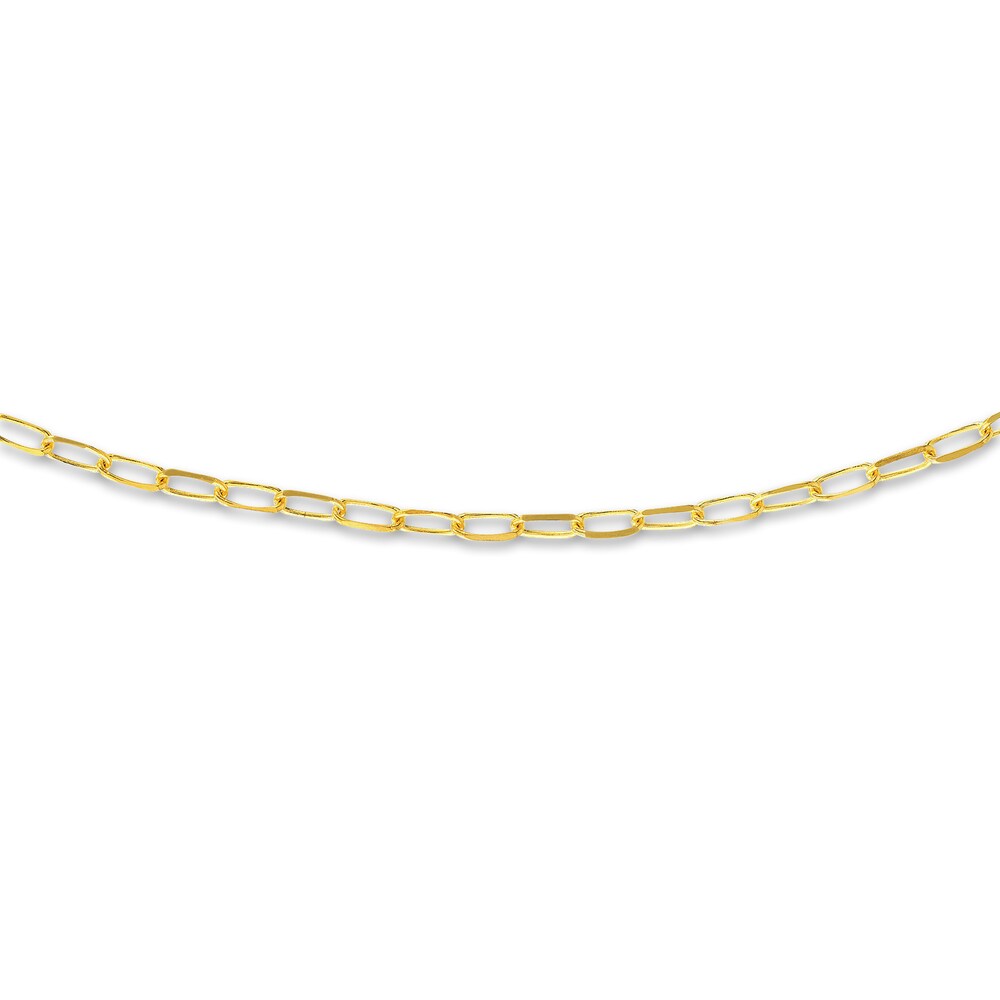 Diamond-Cut Forzatina Chain Choker 14K Yellow Gold 13\" Adj. 522f39in