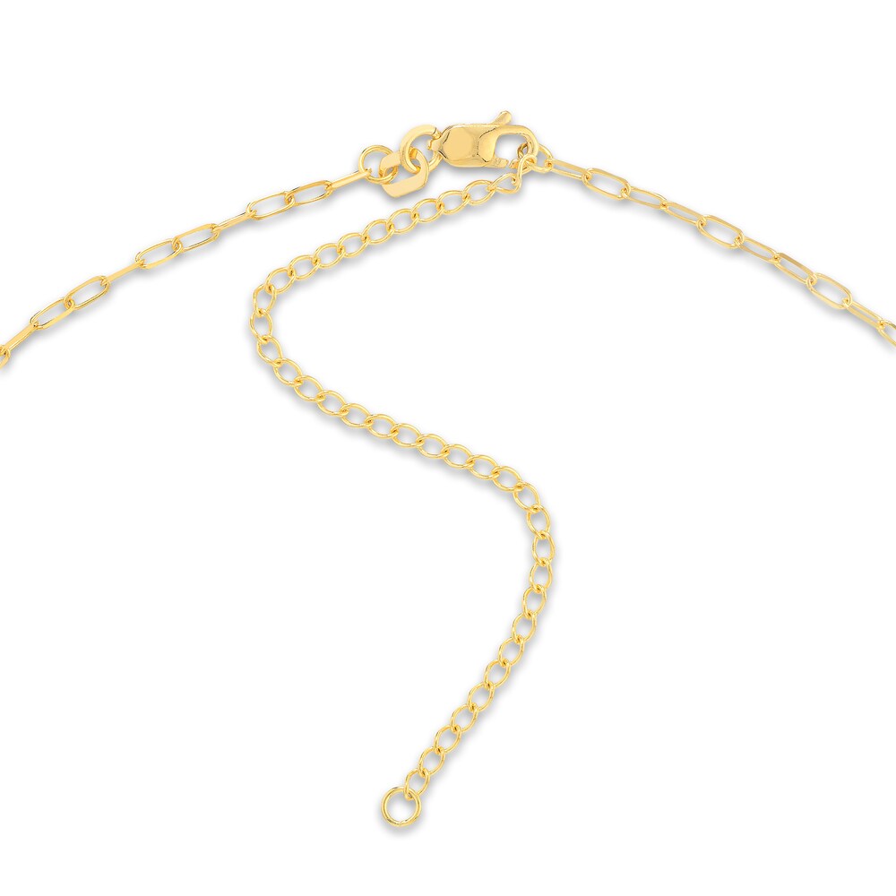 Diamond-Cut Forzatina Chain Choker 14K Yellow Gold 13\" Adj. 522f39in