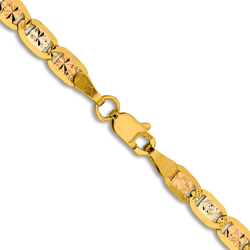 Men\'s Valentino Chain Necklace 14K Two-Tone Gold 24\" 5E8YgrUj