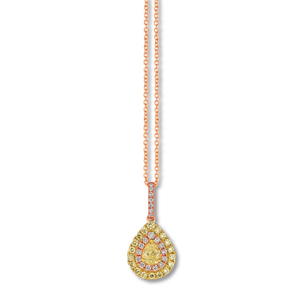 Le Vian Diamond Necklace 7/8 carat tw 14K Strawberry Gold 5ZZhFynh