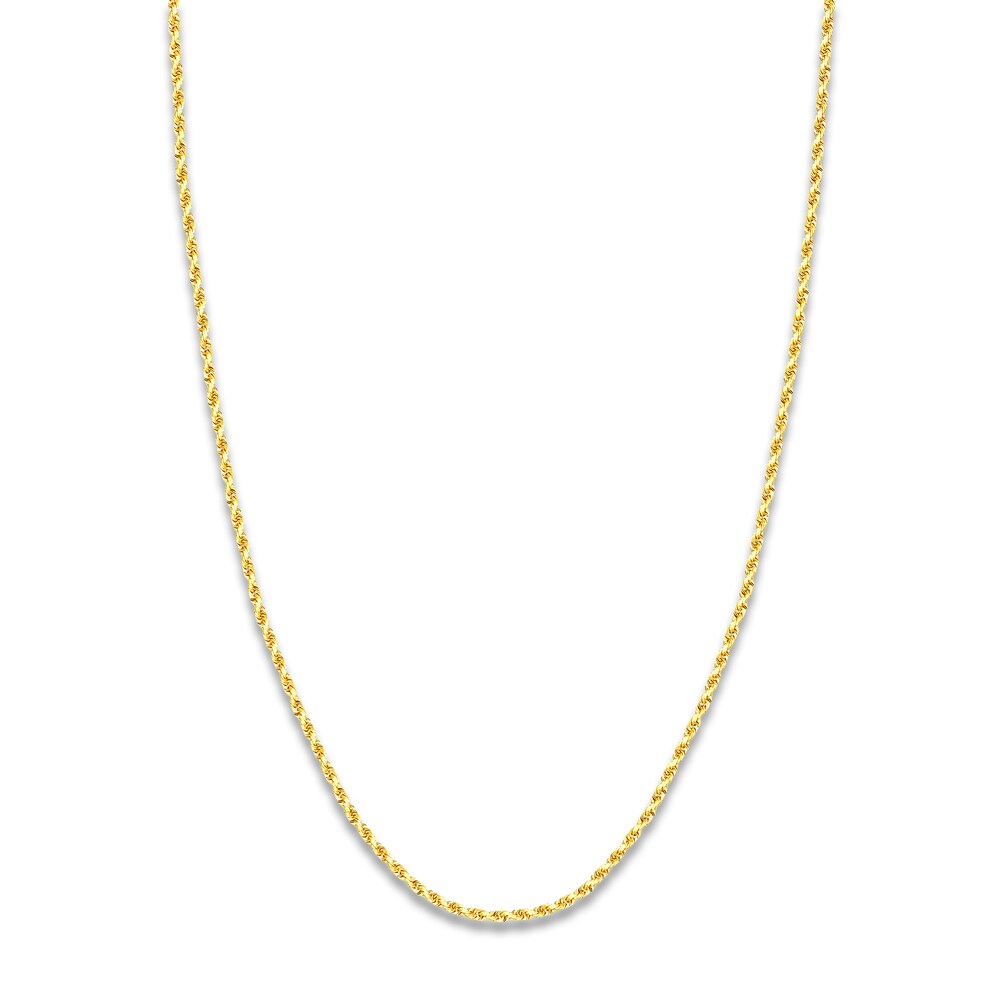 20" Textured Rope Chain 14K Yellow Gold Appx. 2.3mm 5dqa5wbQ