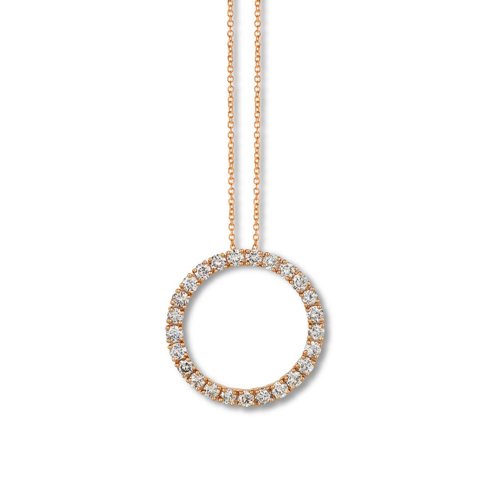 Le Vian Diamond Circle Necklace 1-1/3 ct tw 14K Strawberry Gold 5vEx7UVT