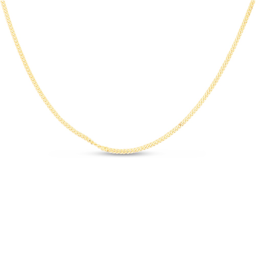 Gourmette Chain Necklace 14K Yellow Gold 16" 6L1mqru9