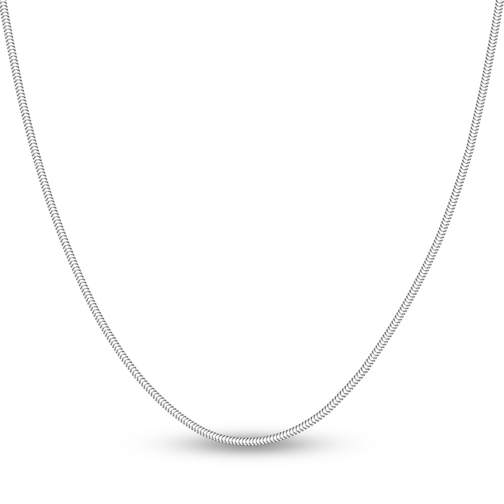 Snake Chain Necklace 14K White Gold 16" 6QwbA3uE