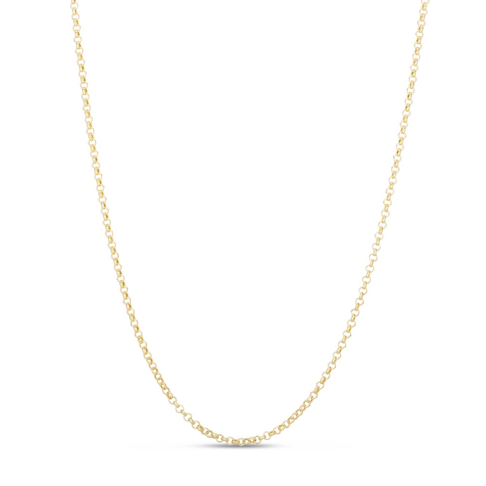 Rolo Chain Necklace 14K Yellow Gold 20" 6kDsEcmp
