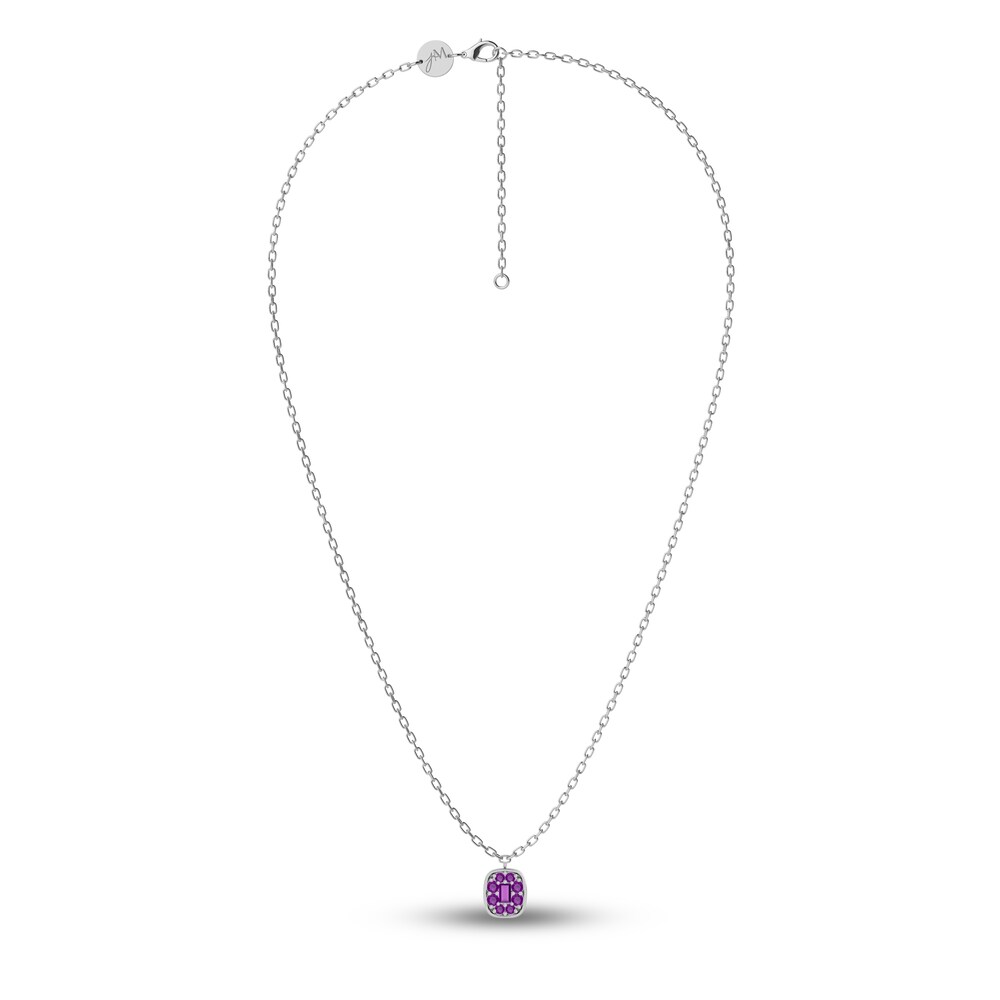 Juliette Maison Natural Amethyst Pendant Necklace 10K White Gold 6qijnzeY