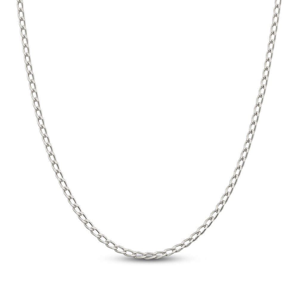 Open Link Chain Necklace Sterling Silver 71WJrEIy