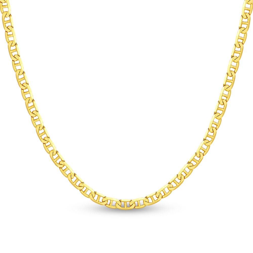 Mariner Chain Necklace 14K Yellow Gold 18" 7COAONAr