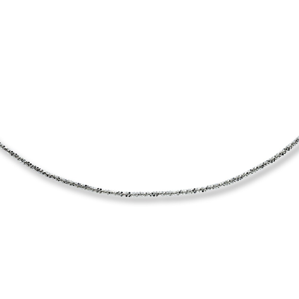 Adjustable Necklace 14K White Gold 16"-20" Length 7UAV0L9k