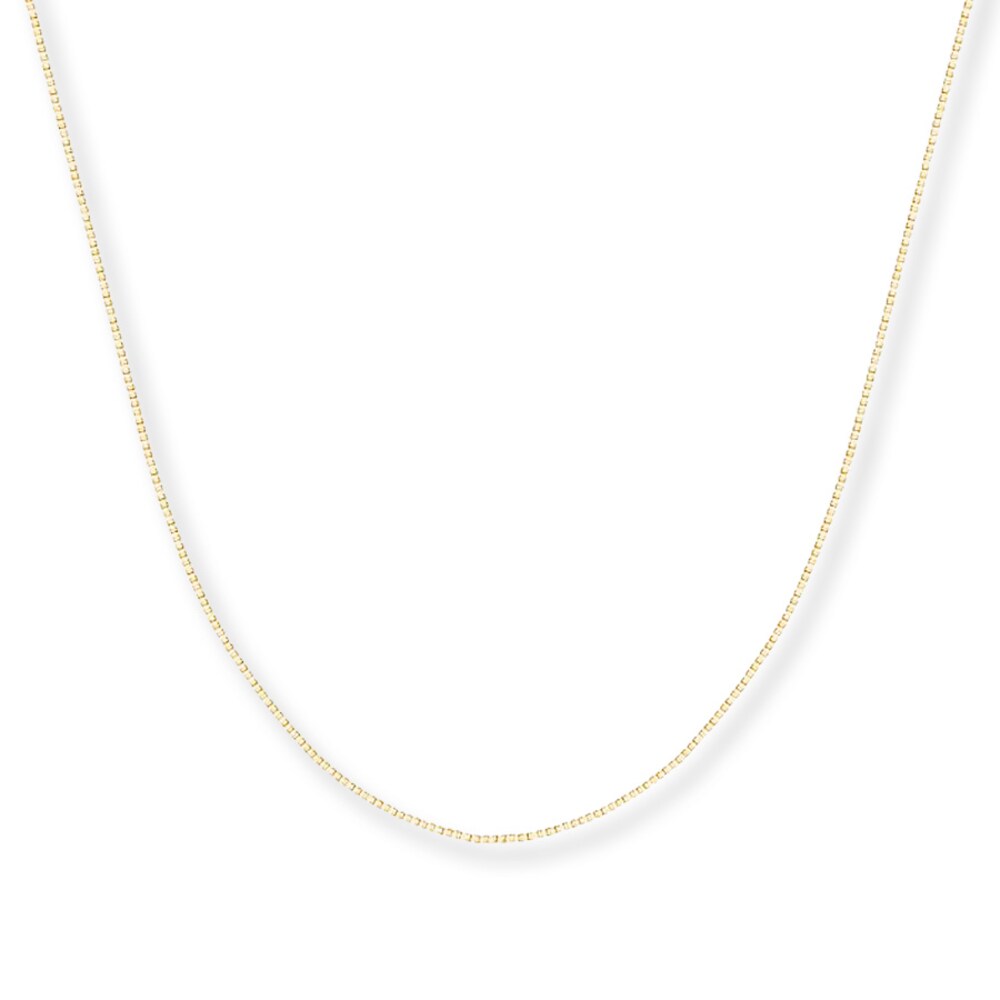 Box Chain 14K Yellow Gold 24" Length 7ZYY9fV4