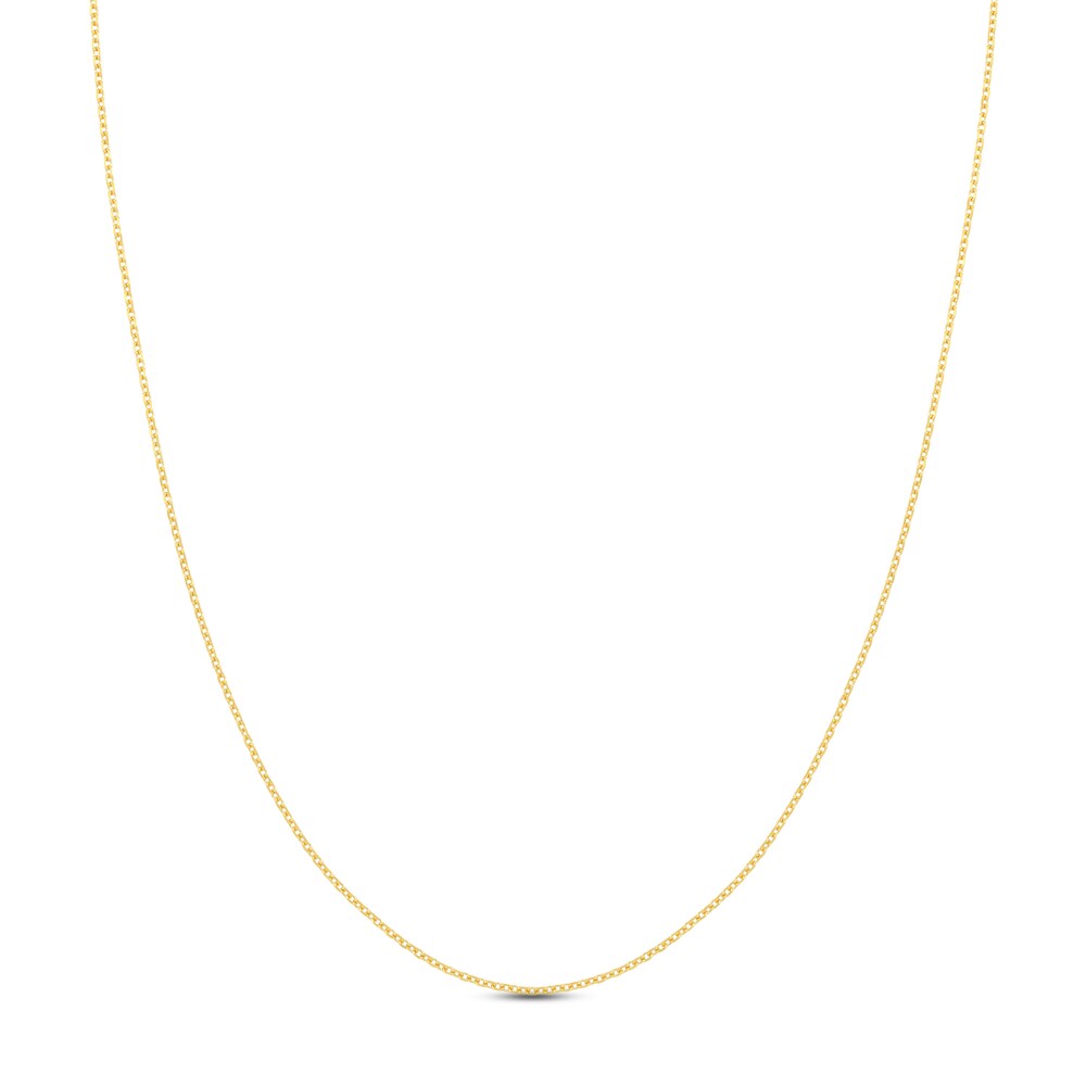 Diamond-Cut Cable Chain Necklace 14K Yellow Gold 16" 7e5sfv0F