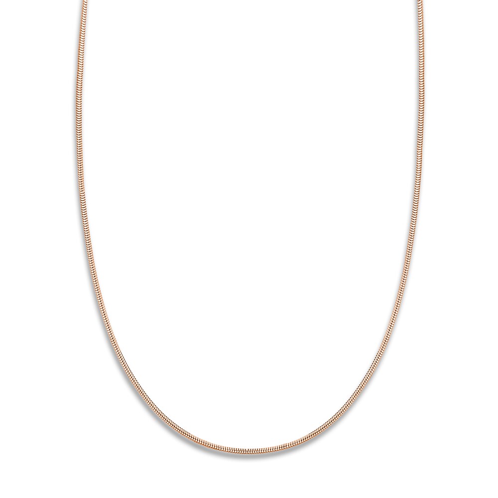 Snake Chain Necklace 14K Rose Gold 20" 7tuS3gMh