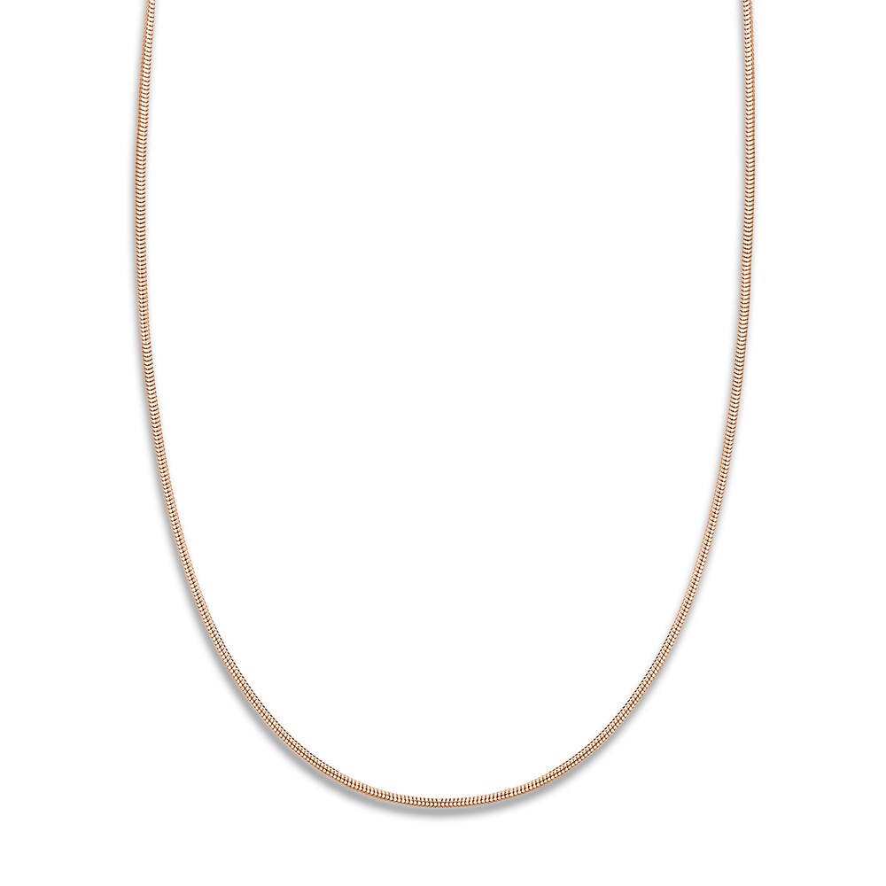 Snake Chain Necklace 14K Rose Gold 20\" 7tuS3gMh