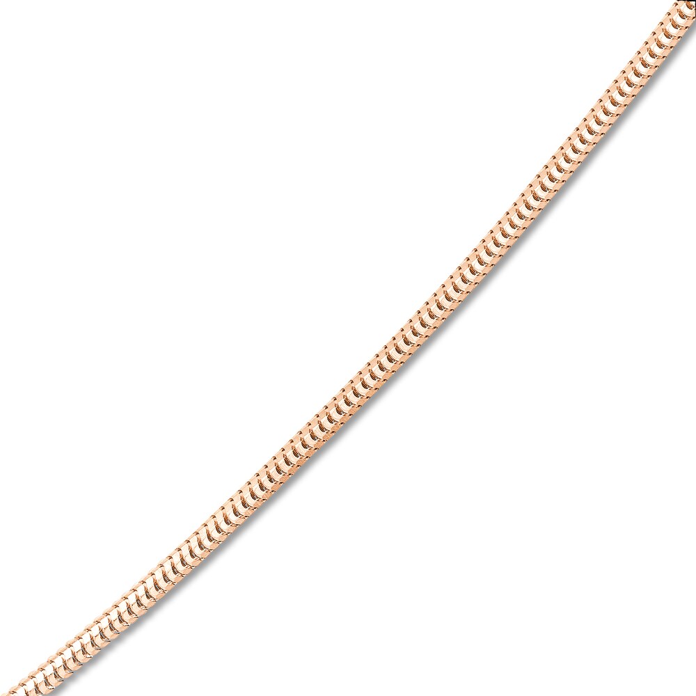 Snake Chain Necklace 14K Rose Gold 20\" 7tuS3gMh