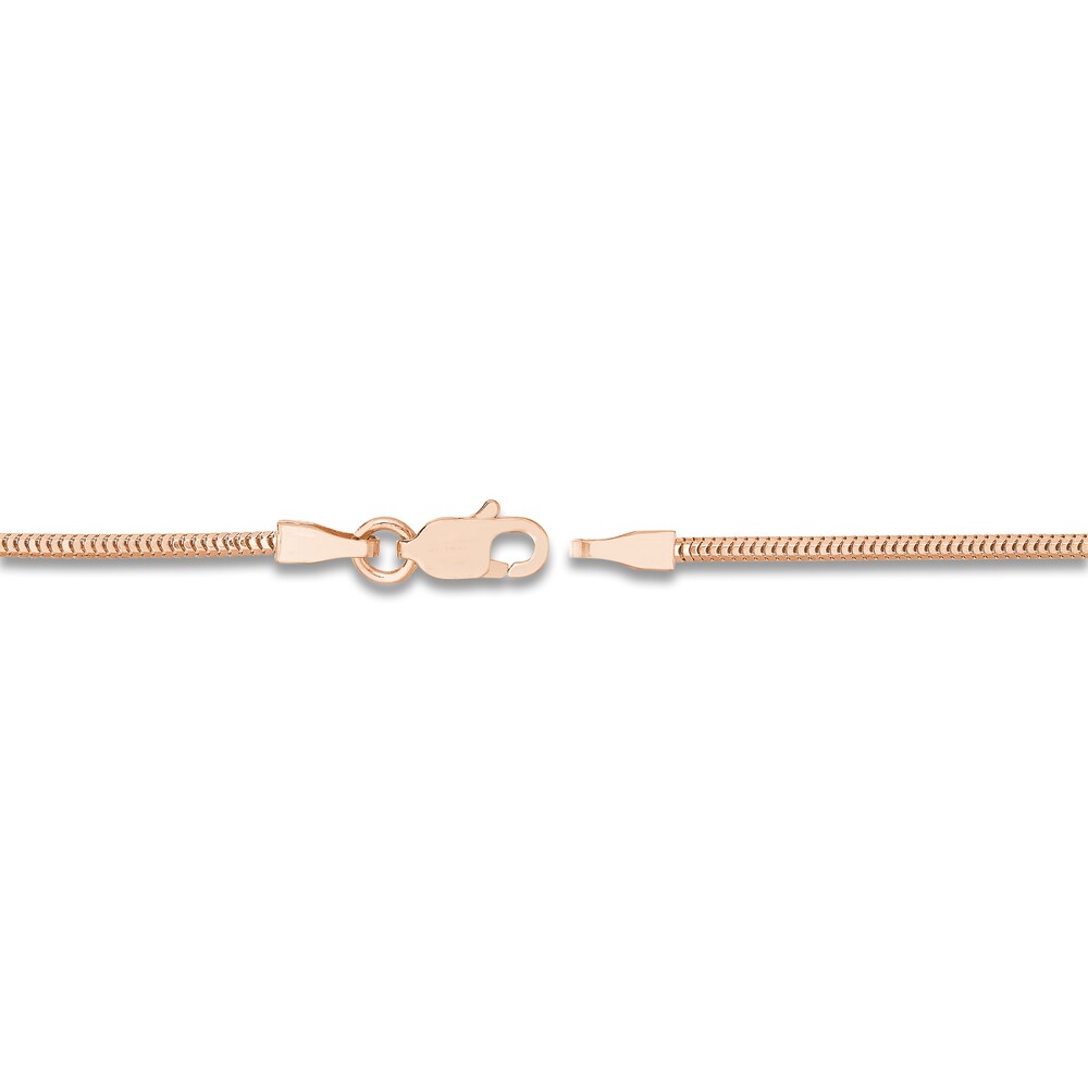 Snake Chain Necklace 14K Rose Gold 20\" 7tuS3gMh