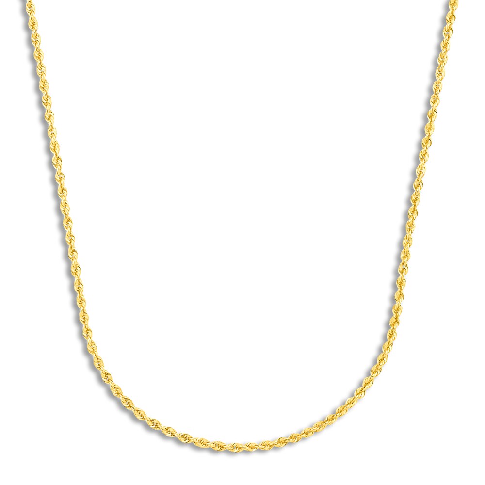 Rope Necklace 14K Yellow Gold 16 Length 7z5pFixR