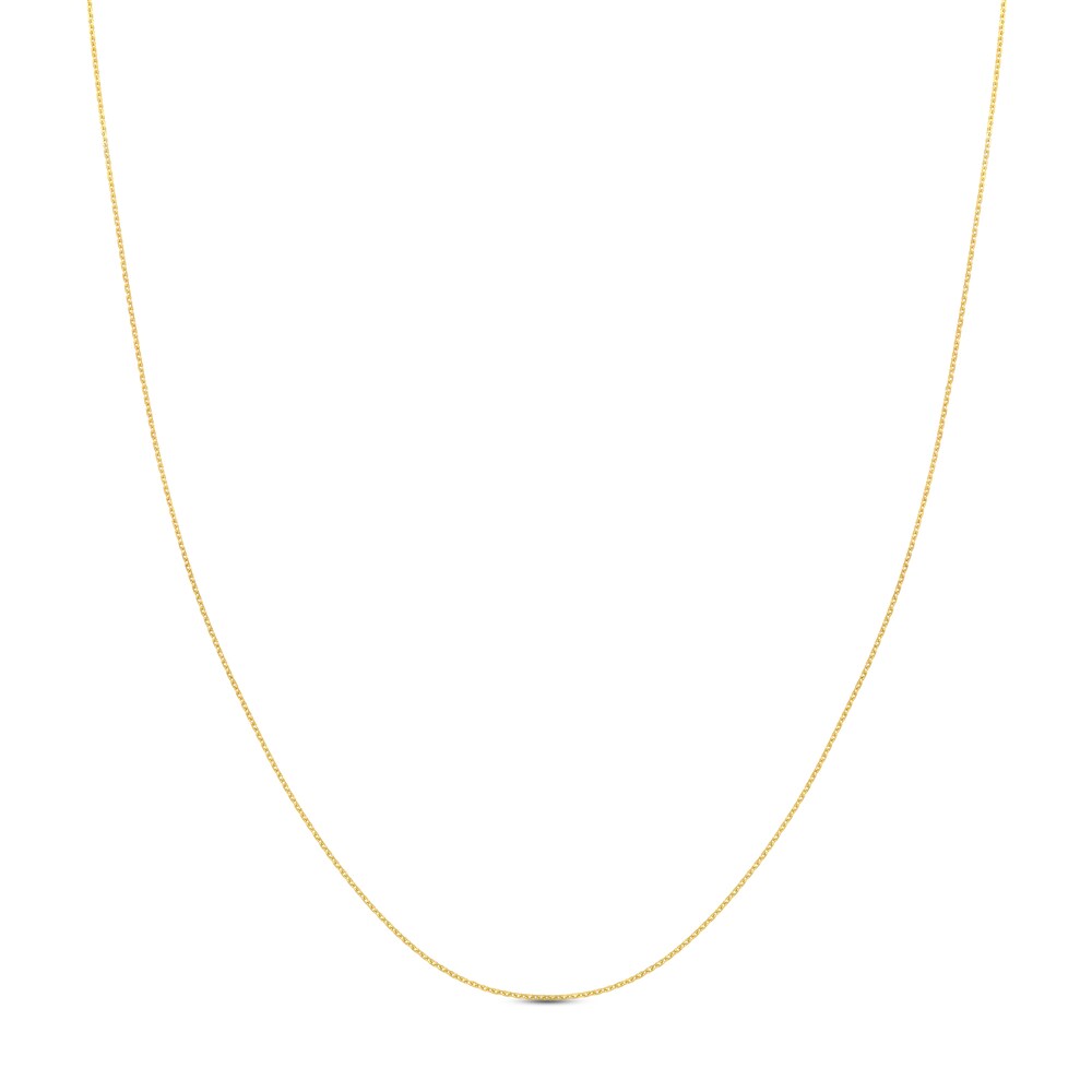 Diamond-Cut Cable Chain Necklace 14K Yellow Gold 20" 8H0WiSFq