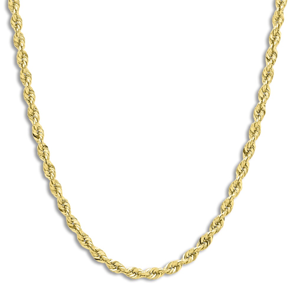 Rope Necklace 14K Yellow Gold 16 Length 8fUbUkAx [8fUbUkAx]
