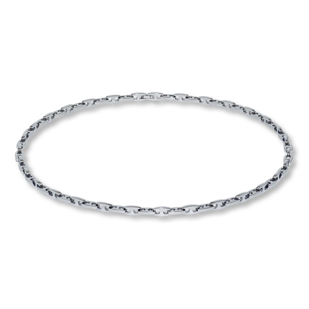 Link Necklace Stainless Steel 24.5\" Length 8lb6qNhU