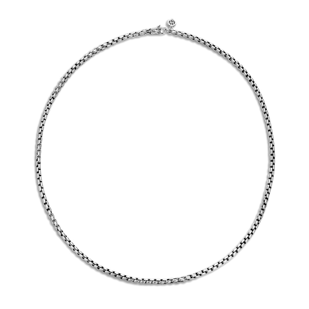 John Hardy Men\'s Classic Box Chain Naga Necklace Sterling Silver 26\" 8zHfd6yi