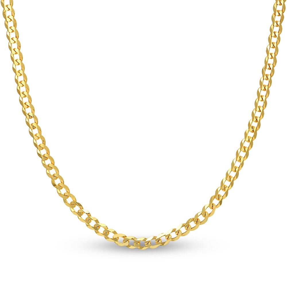 Light Cuban Link Necklace 14K Yellow Gold 22\" 92tIUePm