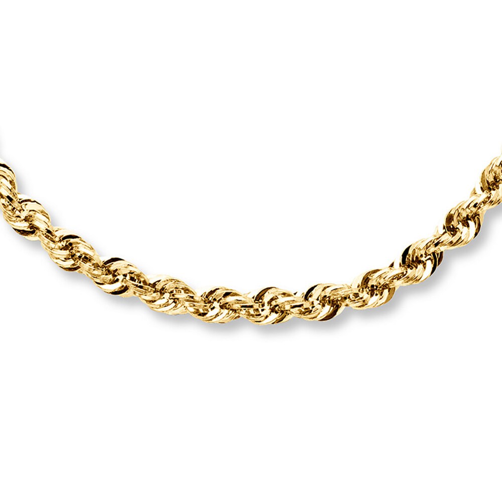 Rope Necklace 14K Yellow Gold 22 Length 9X7CCY1k