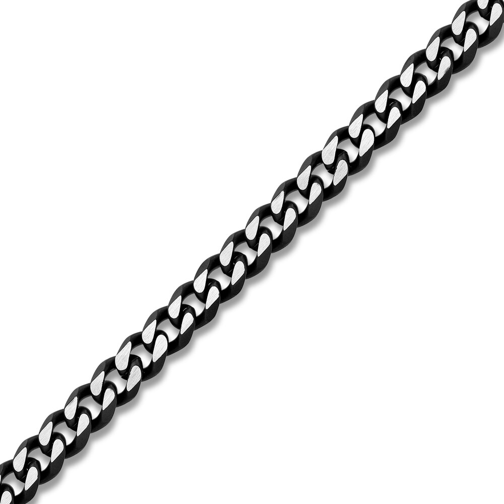 Curb Chain Necklace Two-Tone Stainless Steel 24\" 9bL7kbWW