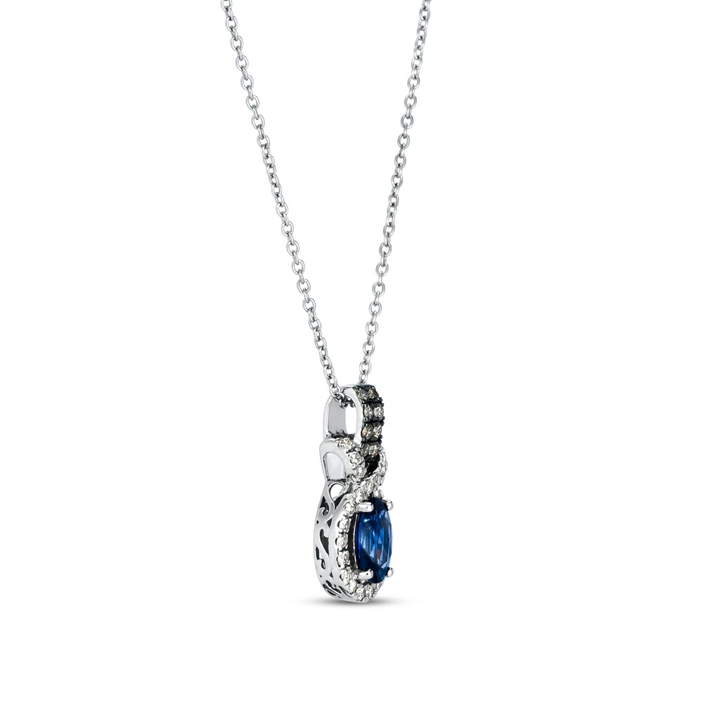 Le Vian Ceylon Sapphire Necklace 1/4 ct tw Diamonds 14K Vanilla Gold 9oRpFAEH