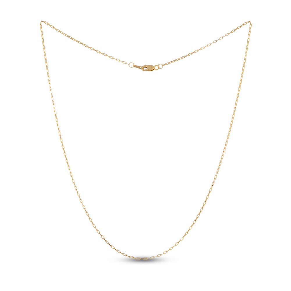 Paperclip Necklace 14K Yellow Gold 24" 1.3MM 9oWMKxui