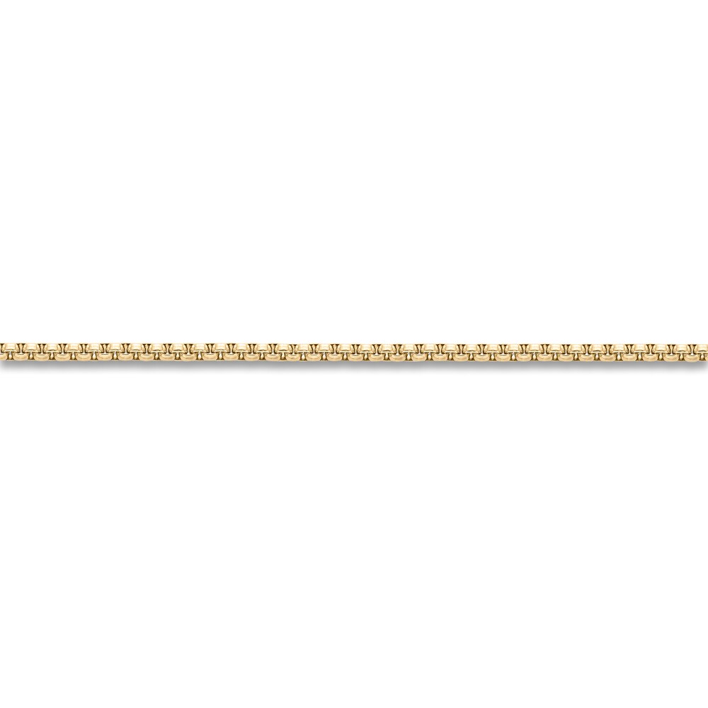 Men\'s Box Chain Necklace Gold Ion-Plated Stainless Steel 24\" Ap9vH5kF