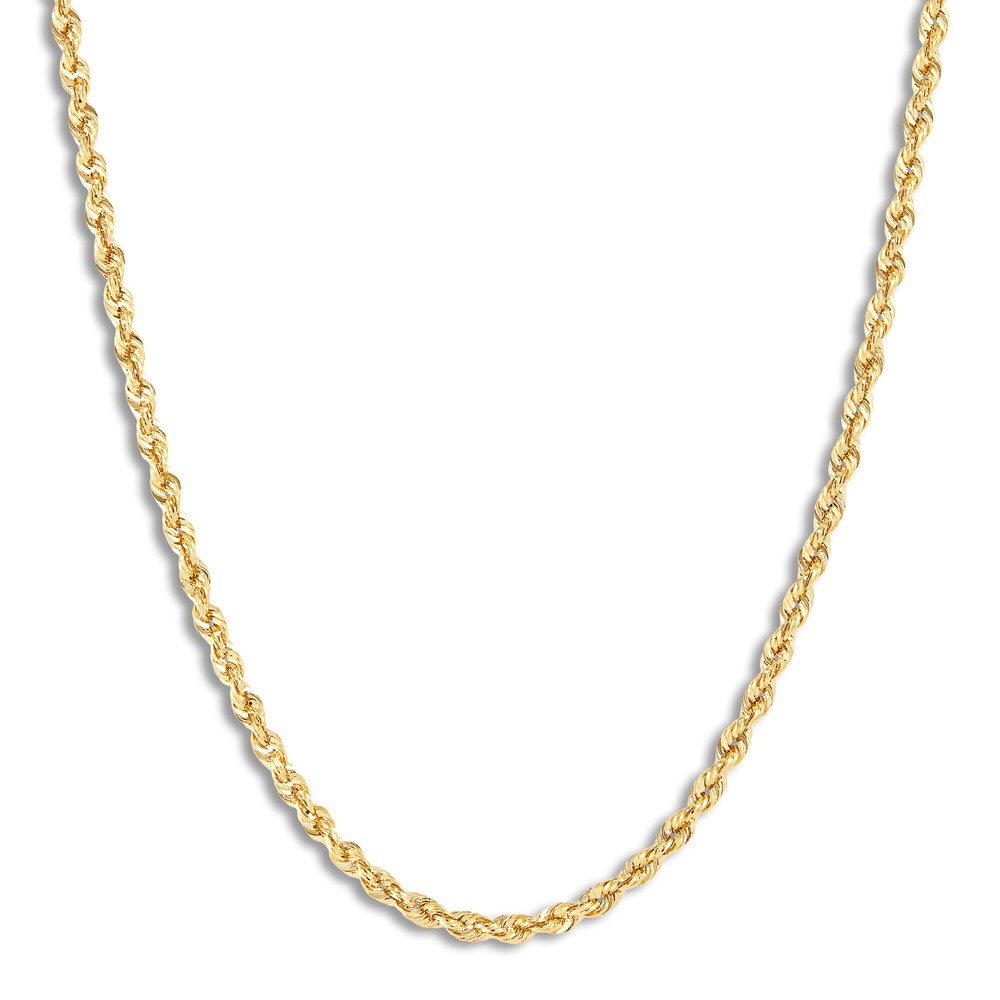 Rope Necklace 14K Yellow Gold 22 Length B61ygfpq