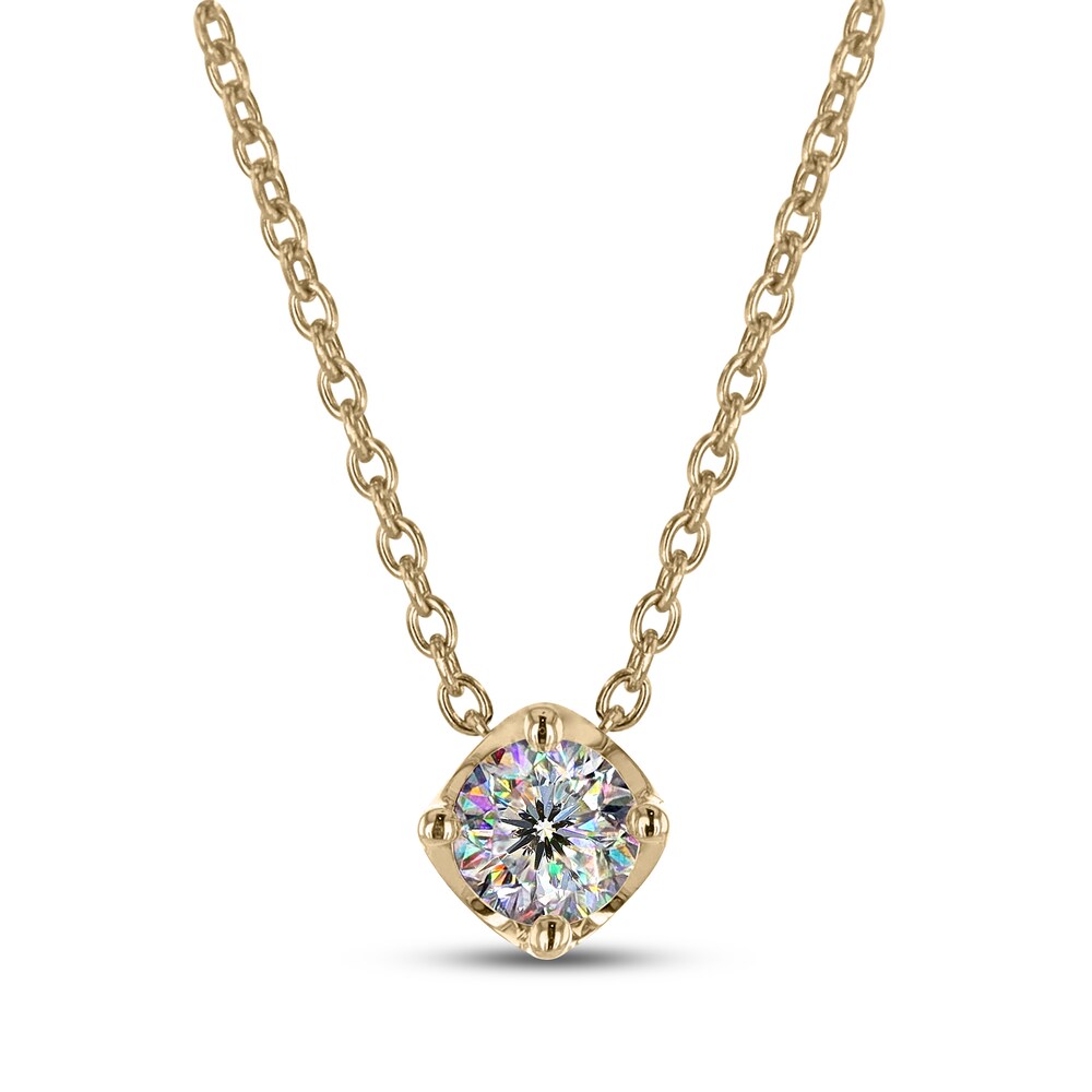 THE LEO First Light Diamond Solitaire Necklace 1/4 ct tw 14K Yellow Gold (I1/I) BCBEewFp [BCBEewFp]