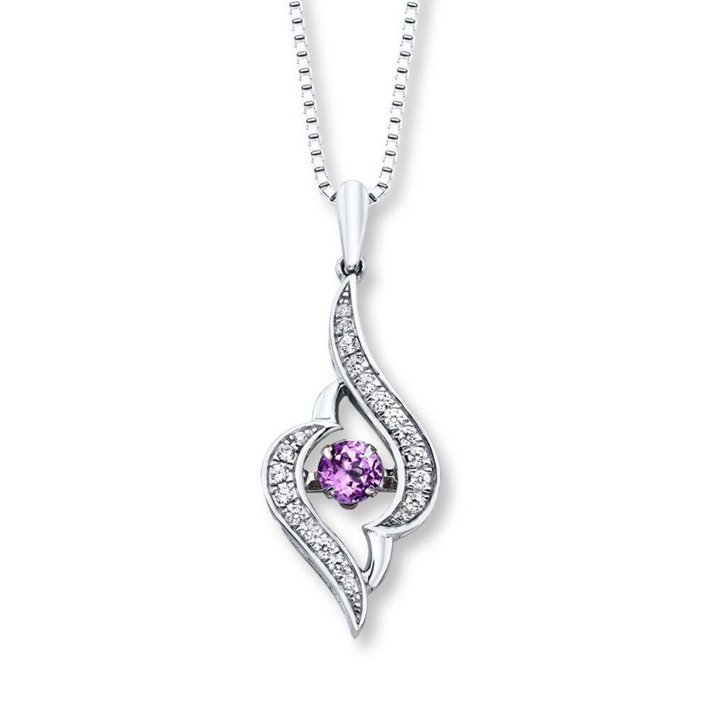 Unstoppable Love Necklace Amethyst Sterling Silver BWk5qJHF