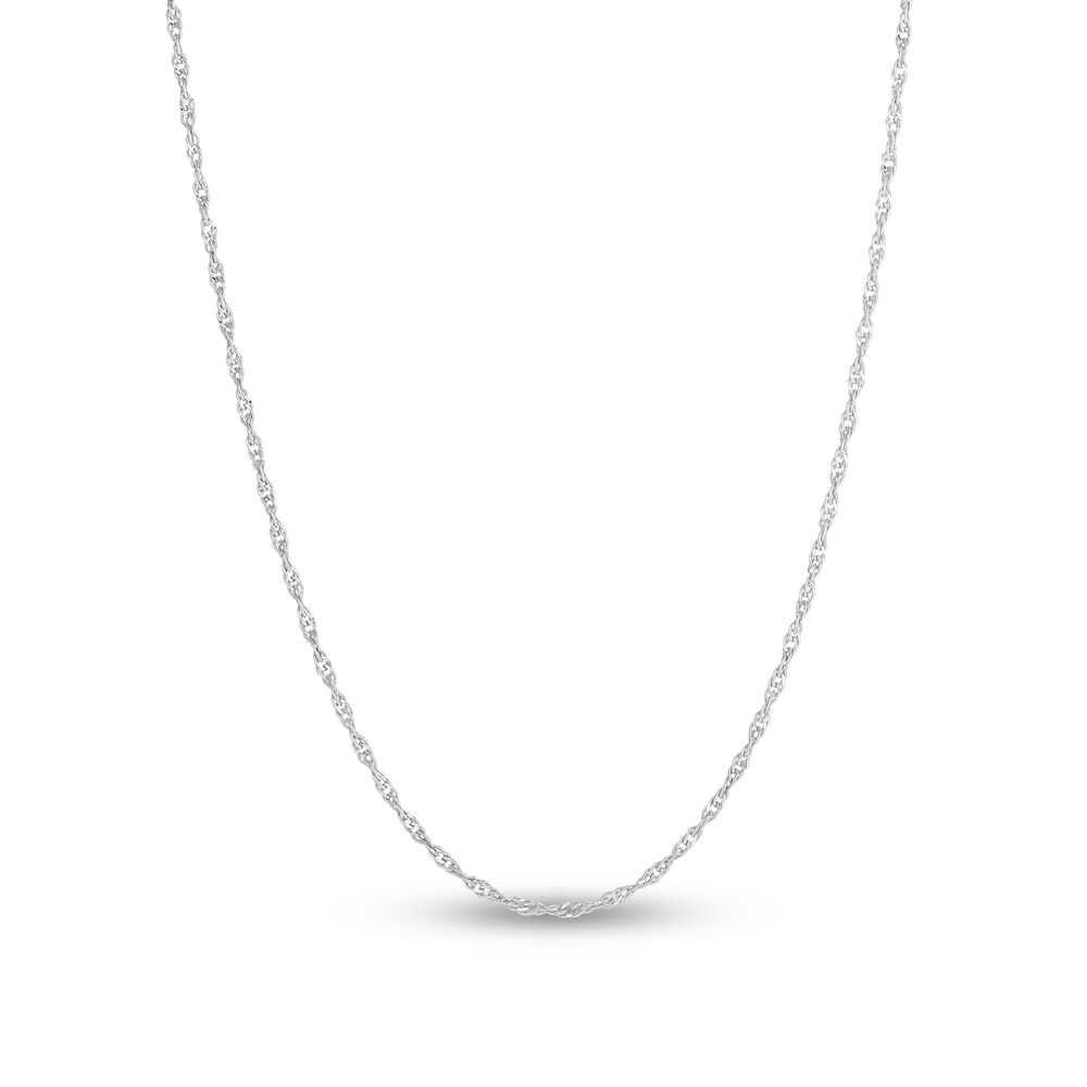 Singapore Chain Necklace Sterling Silver 24" C9aSEuCT