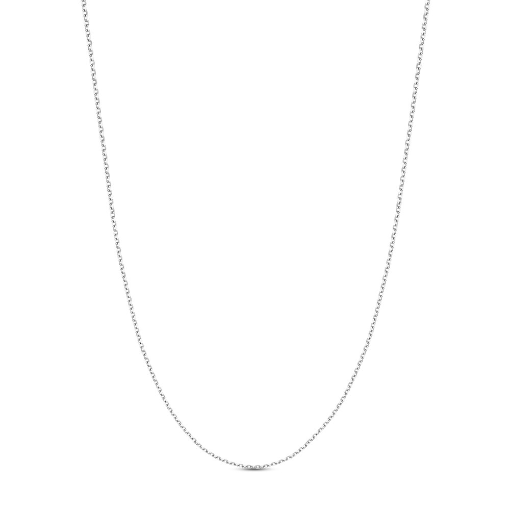Diamond-Cut Cable Chain Necklace 14K White Gold 20" CUB0wClJ