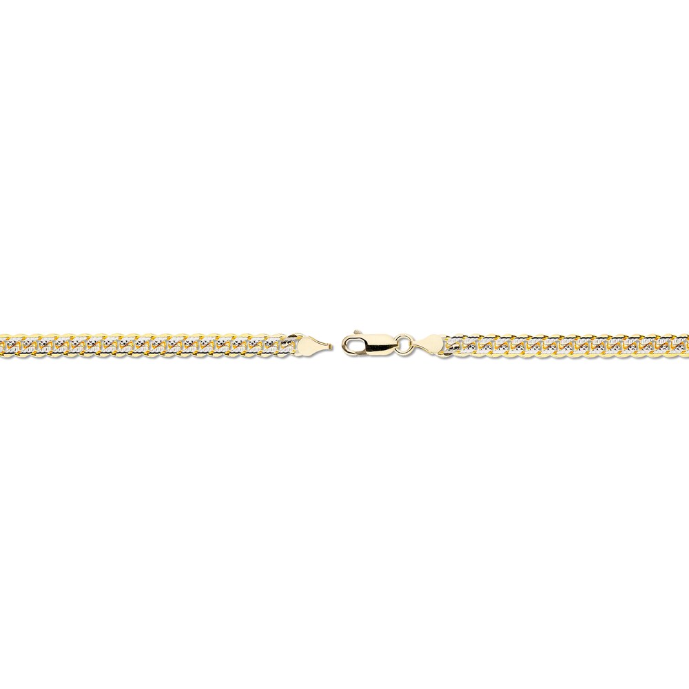 Pave Cuban Link Necklace 14K Yellow Gold 22\" CUIZo0b9