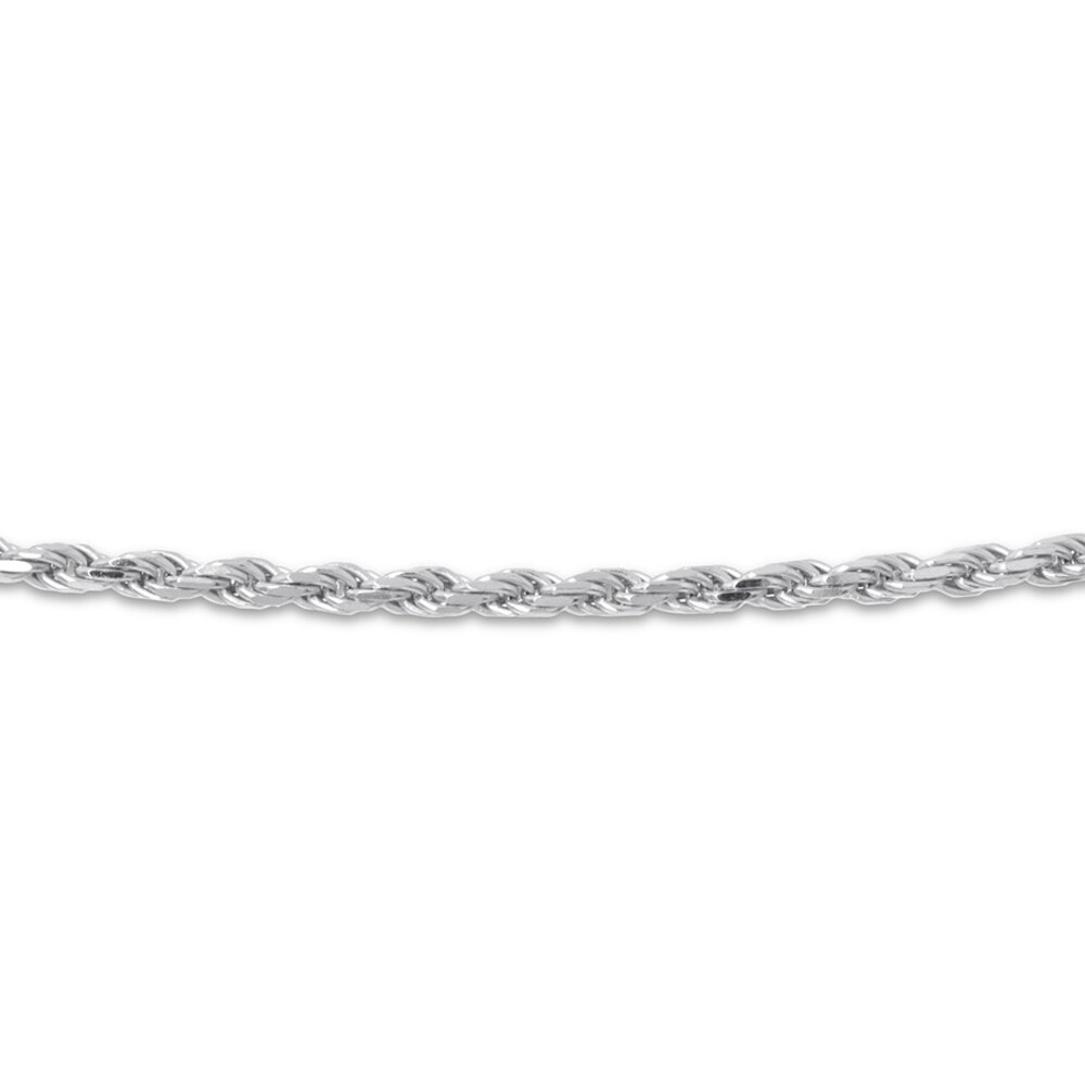 Rope Chain Necklace Sterling Silver 24\" Adjustable CgSvjWin