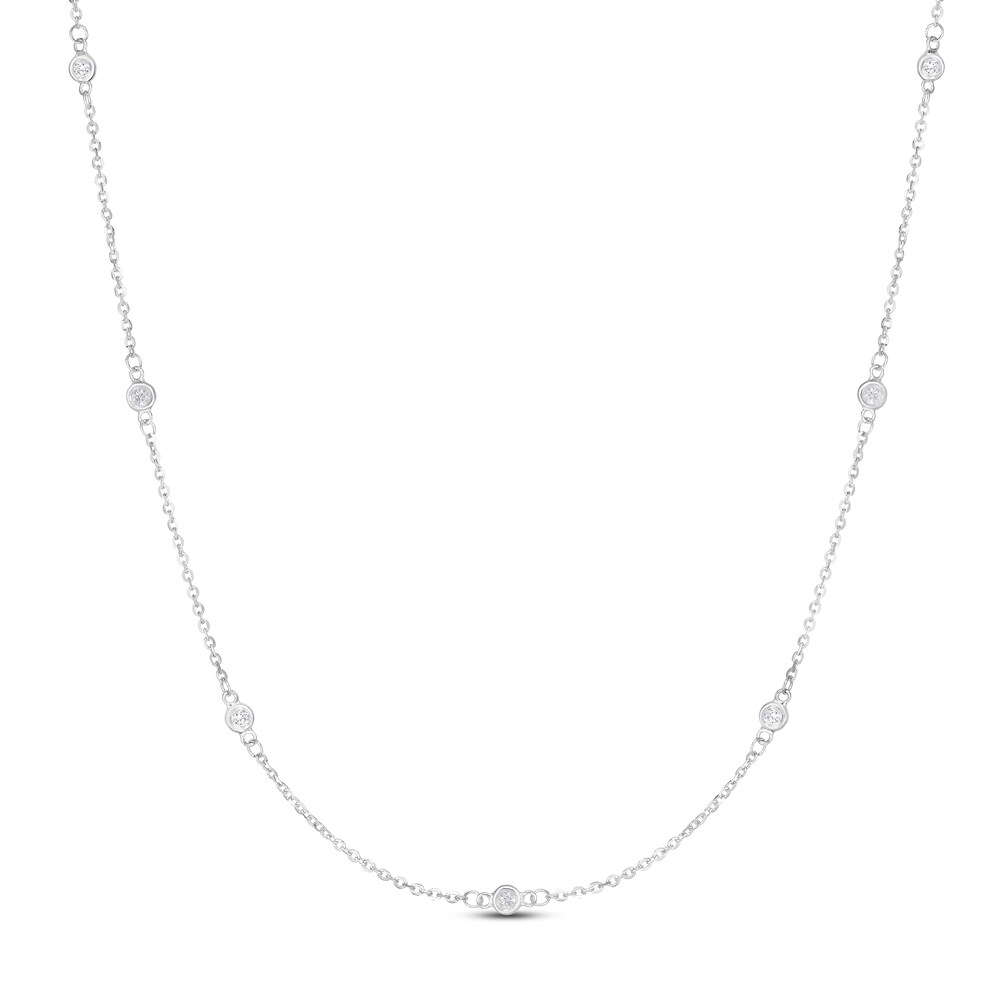 Diamond Necklace 1/4 ct tw Round 14K White Gold Css2Qxd8