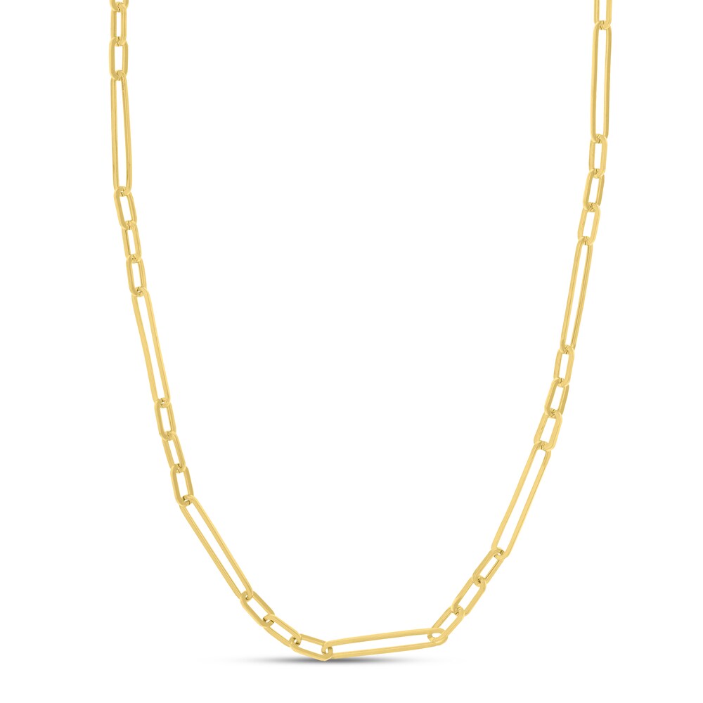 Oval Link Necklace 14K Yellow Gold Ctq5aqff