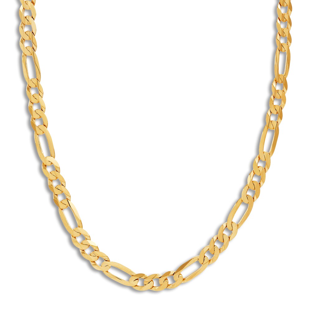 Figaro Necklace 10K Yellow Gold 22 Length D5NH3KWB