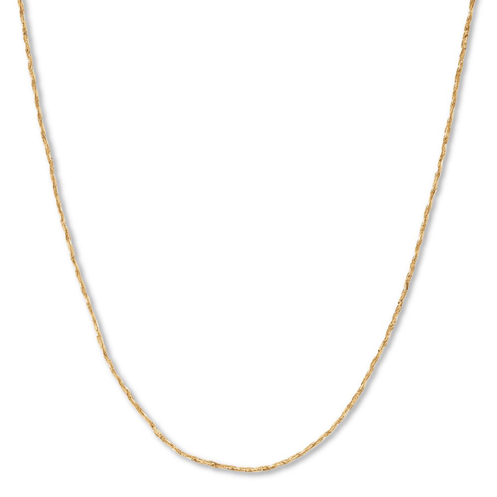 Tornado Chain Necklace 14K Yellow Gold 24" Length DaeecKho