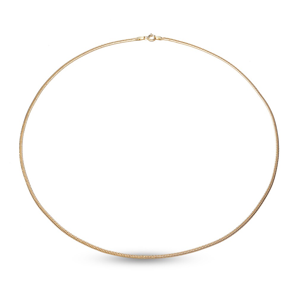 Cuban Link Necklace 14K Yellow Gold 20" EDudevXk