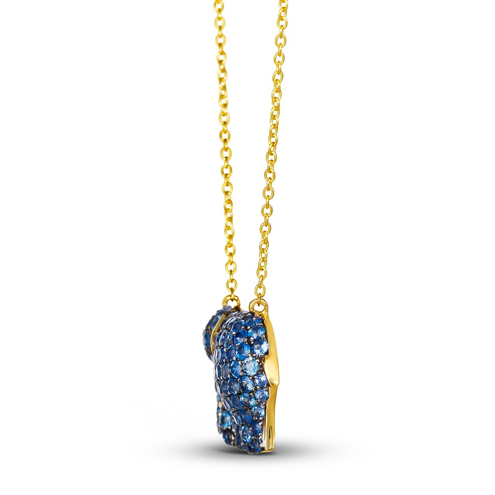 Le Vian Natural Sapphire Pendant Necklace Diamond Accent 14K Honey Gold EGN5AryJ