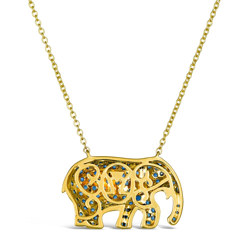 Le Vian Natural Sapphire Pendant Necklace Diamond Accent 14K Honey Gold EGN5AryJ