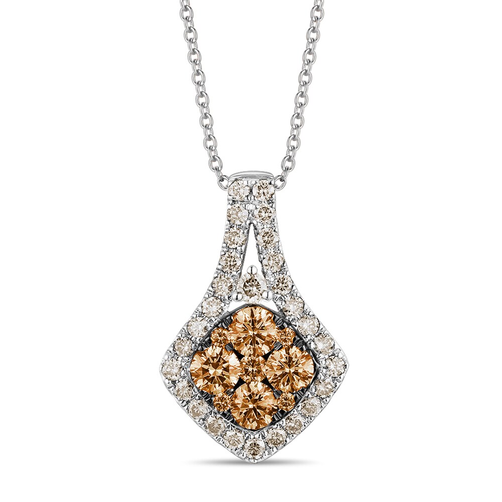 Le Vian Diamond Necklace 7/8 ct tw Round 14K Vanilla Gold EbHZDmgu [EbHZDmgu]