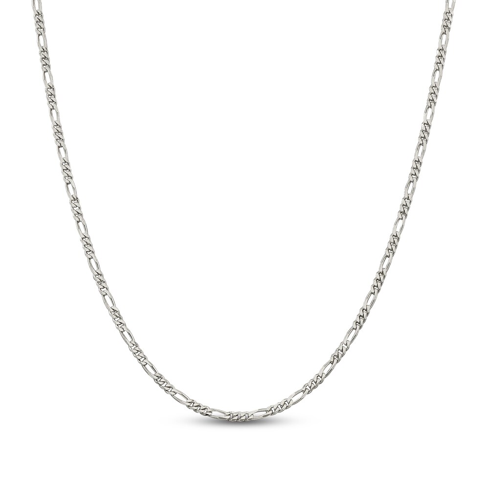 Figaro Chain Necklace Sterling Silver F0GTCtMr