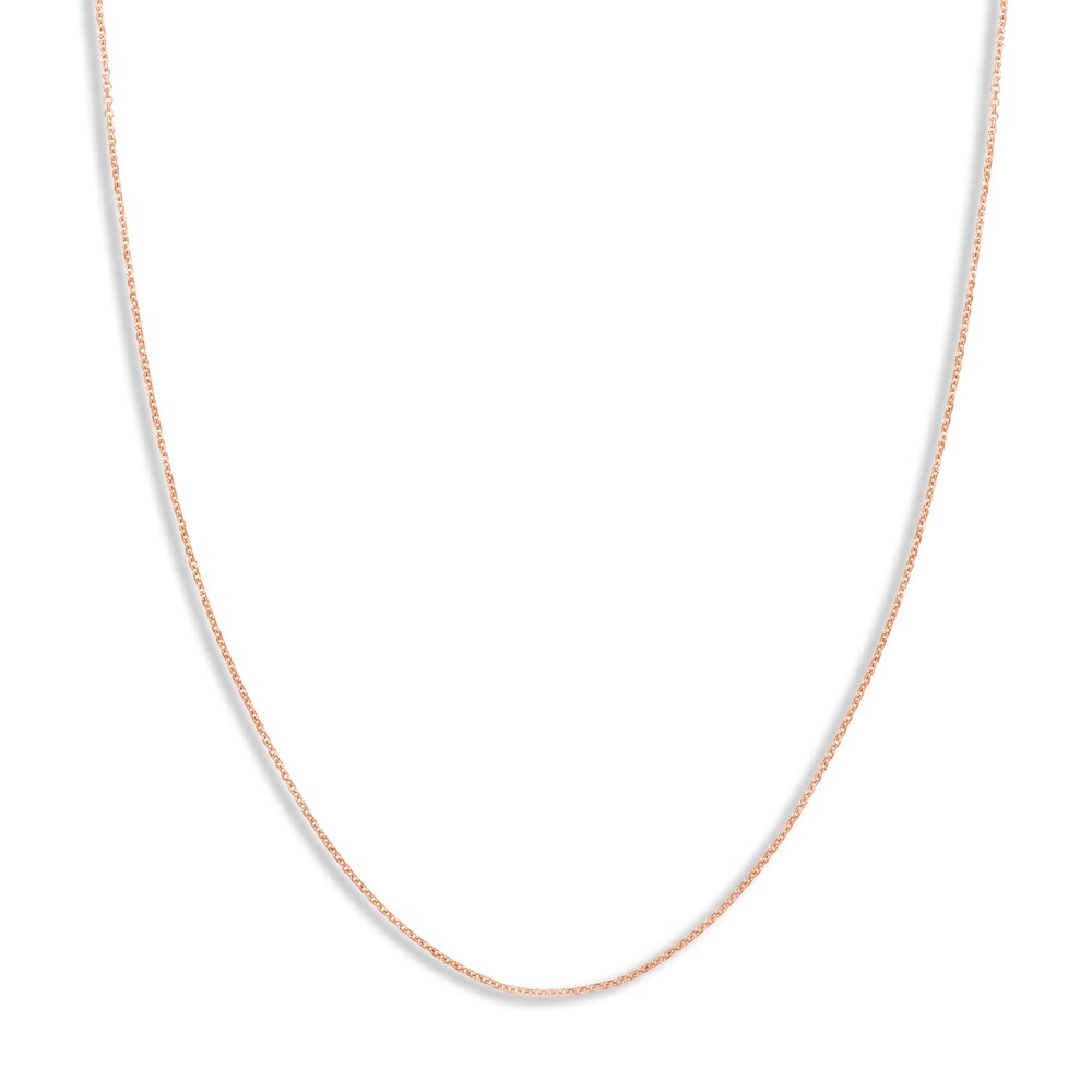 Diamond-Cut Cable Chain Necklace 14K Rose Gold 20" FGV4jIxQ