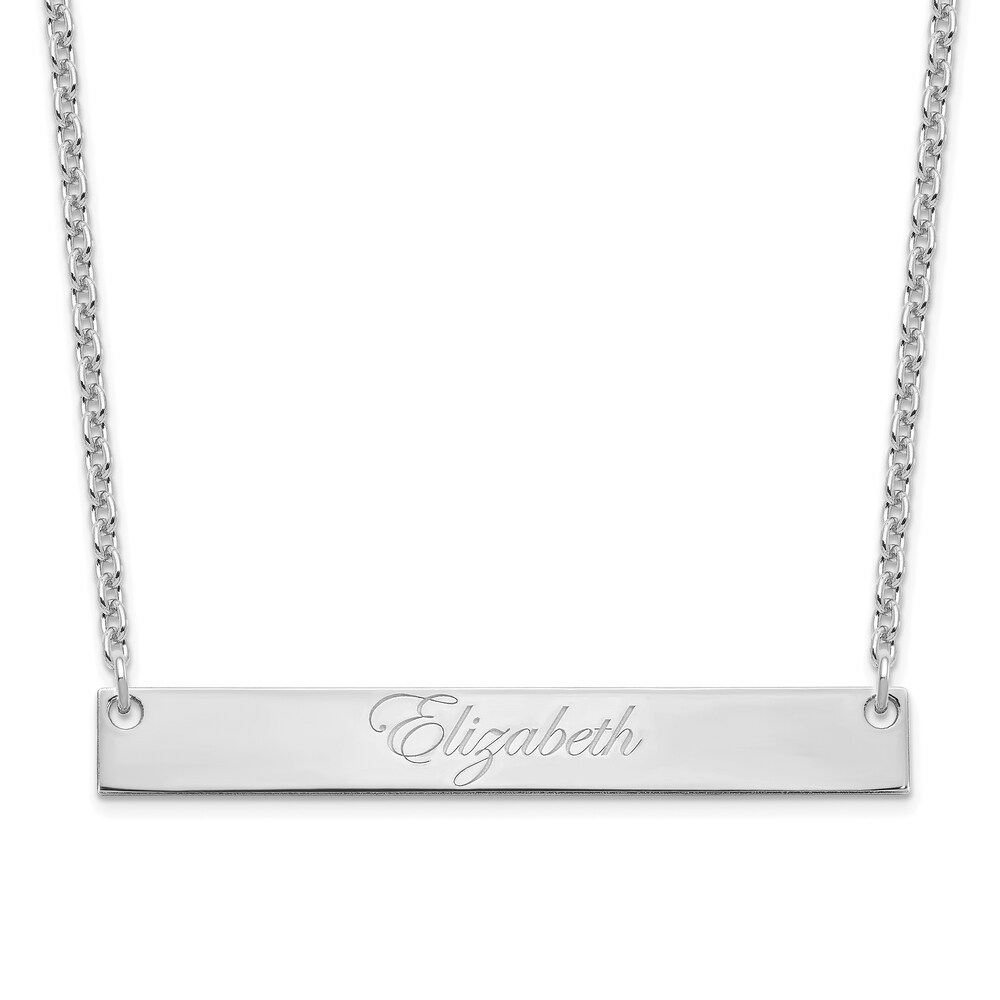 Large Edwardian Script Bar Necklace Fc3gLeQZ [Fc3gLeQZ]