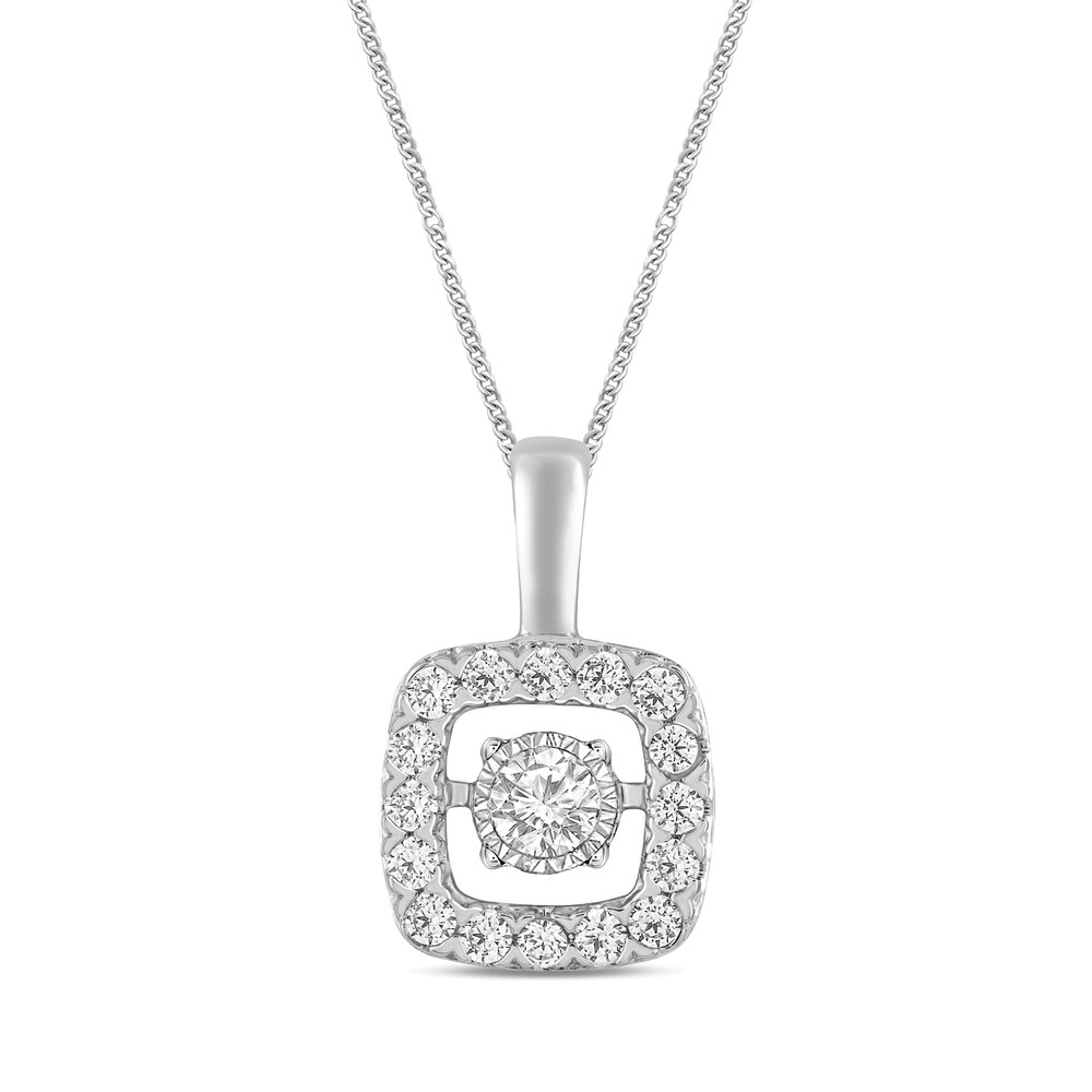 Diamonds in Rhythm 1/3 ct tw Necklace 10K White Gold FjHtoOYt